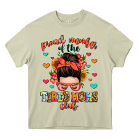 Mossy proud member of the tired moms club Heavy Core Tee - Zillion Design Studio