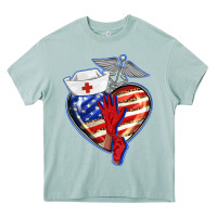 Arona patriotic nurse love Heavy Core Tee - BarkalooDesign