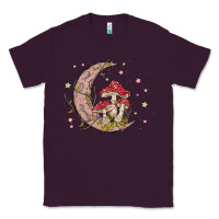 Plum moon and mushrooms Classic Tee - MaliasSmallBusiness