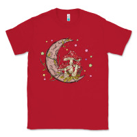 Red moon and mushrooms Classic Tee - MaliasSmallBusiness