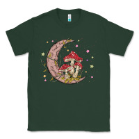 Moon And Mushrooms Classic Tee | Teevron