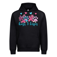 Black xoxo hugs and kisses paws olivia Urban Hoodie - OliviaCreatesArt
