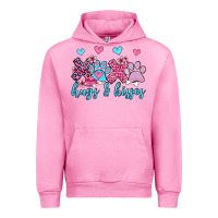 Fuchsia Pink xoxo hugs and kisses paws olivia Urban Hoodie - OliviaCreatesArt