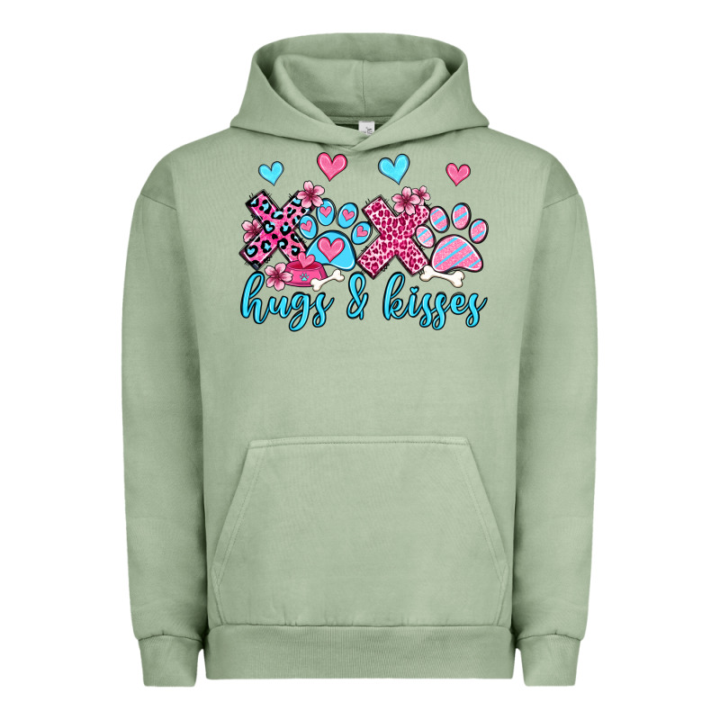 Xoxo Hugs And Kisses Paws Olivia Urban Hoodie by OliviaCreatesArt | Teevron