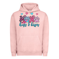 Pigment Salmon xoxo hugs and kisses paws olivia Urban Hoodie - OliviaCreatesArt