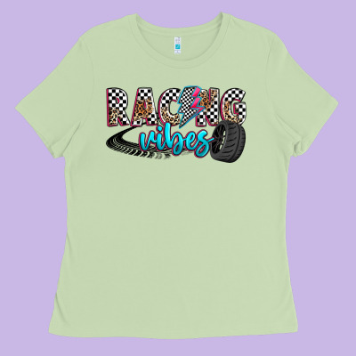 Racing Vibes Ladies Tee Designed By Zillion Design Studio