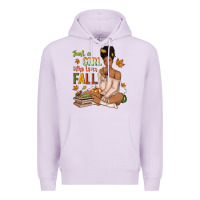 Just A Girl Who Loves Fall Afro Woman Premium Hoodie | Teevron
