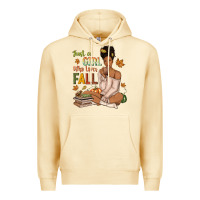 Pina Colada Just a girl who loves Fall afro woman Premium Hoodie - NancyCooperArtShop