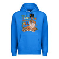 True Royal Just a girl who loves Fall afro woman Premium Hoodie - NancyCooperArtShop