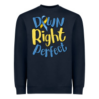 Navy down right perfect Heavyweight Sweatshirt - MaliasSmallBusiness