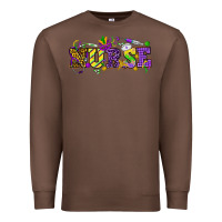 Chestnut Mardi Gras Day Nurse Premium Sweatshirt - NancyCooperArtShop