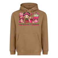 Toasted Coconut cafecito y chisme with coffee cups Heavyweight Hoodie - texasbilliewilder