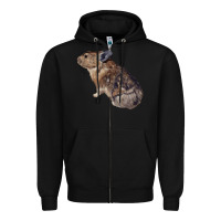 Black pika Zipper Hoodie - LillyAllenDesigns