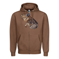 Chestnut pika Zipper Hoodie - LillyAllenDesigns