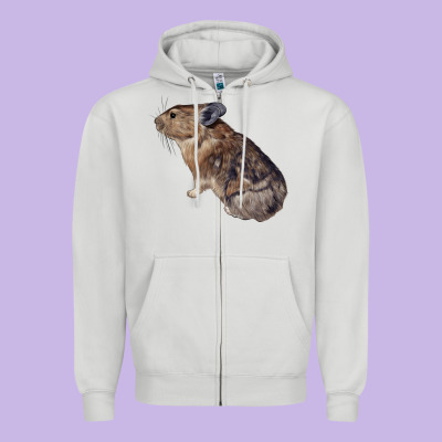 Pika Zipper Hoodie Designed By Lillyallendesigns