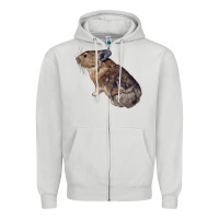 Dove Grey pika Zipper Hoodie - LillyAllenDesigns