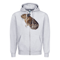 Heather Grey pika Zipper Hoodie - LillyAllenDesigns