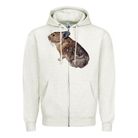 Oatmeal Heather pika Zipper Hoodie - LillyAllenDesigns