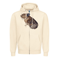 Sandshell pika Zipper Hoodie - LillyAllenDesigns