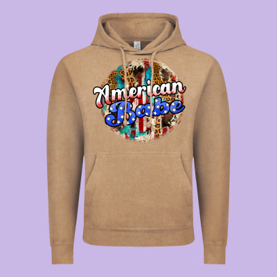 American Babe Vintage Hoodie Designed By Jahusdesignshop