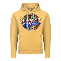 Vintage Mustard american babe Vintage Hoodie - JahusDesignShop