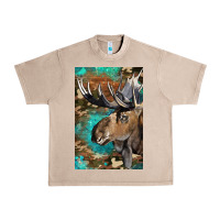 French Oak Western Camo Moose Urban Heavy Tee - LillyAllenDesigns