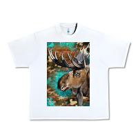 White Western Camo Moose Urban Heavy Tee - LillyAllenDesigns