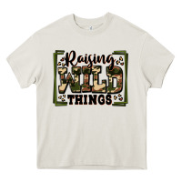 Cream raising wild things Heavy Core Tee - Zillion Design Studio