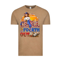 Vintage Coffee Chill the fourth out 4th of july Vintage Tee - NancyCooperArtShop