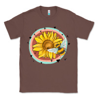 Chestnut bee and sunflower Classic Tee - MaliasSmallBusiness