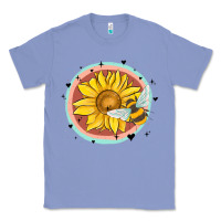 Colony Blue bee and sunflower Classic Tee - MaliasSmallBusiness