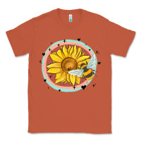 Copper bee and sunflower Classic Tee - MaliasSmallBusiness