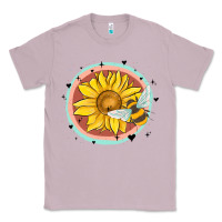Lilac bee and sunflower Classic Tee - MaliasSmallBusiness