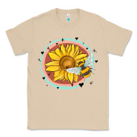 Mushroom bee and sunflower Classic Tee - MaliasSmallBusiness