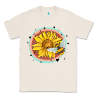 Natural bee and sunflower Classic Tee - MaliasSmallBusiness