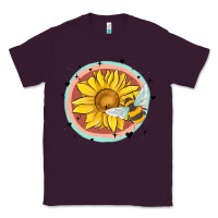 Plum bee and sunflower Classic Tee - MaliasSmallBusiness