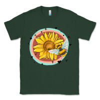 Sports Green bee and sunflower Classic Tee - MaliasSmallBusiness