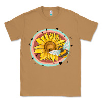 Toasted Coconut bee and sunflower Classic Tee - MaliasSmallBusiness