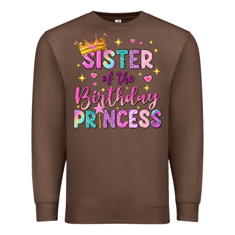 Sister Of The Birthday Princess Premium Sweatshirt by NancyCooperArtShop | Teevron