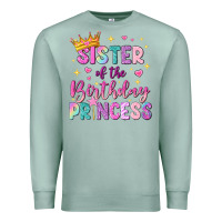 Seafoam sister of the birthday princess Premium Sweatshirt - NancyCooperArtShop