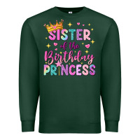 Sports Green sister of the birthday princess Premium Sweatshirt - NancyCooperArtShop
