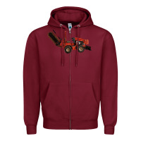 Burgundy red ditch witch Zipper Hoodie - LillyAllenDesigns