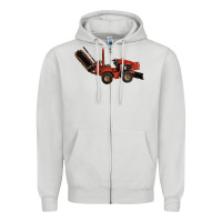 Dove Grey red ditch witch Zipper Hoodie - LillyAllenDesigns