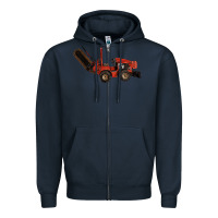 Navy red ditch witch Zipper Hoodie - LillyAllenDesigns