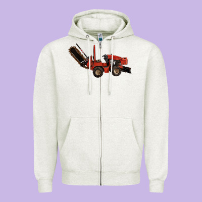 Red Ditch Witch Zipper Hoodie Designed By Lillyallendesigns