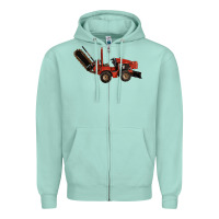 Seafoam red ditch witch Zipper Hoodie - LillyAllenDesigns