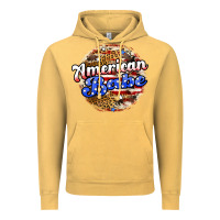 Vintage Mustard american babe Vintage Hoodie - JahusDesignShop