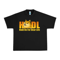 Black hodl hold on for dear life dogecoin Urban Heavy Tee - Jasminsmagicworld
