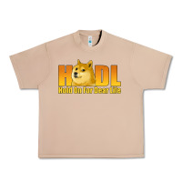 Hodl Hold On For Dear Life Dogecoin Urban Heavy Tee | Teevron