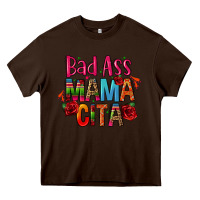 Chocolate Brown bad ass mama cita Heavy Core Tee - CTS Tumbler Store